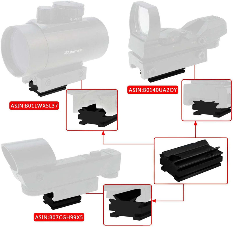 [AUSTRALIA] - Astromania Plate for The Flash Shoe of DSLR Cameras - Mount The 1X40RD Reflex Red Green Dot Sight to DSLR Cameras 