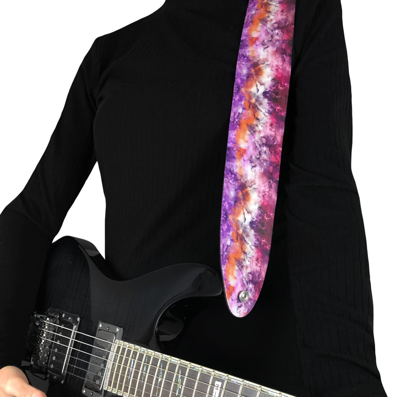 P Perri's Leathers Ltd. Unisex 0 Guitar Strap 56" Pink Crystal
