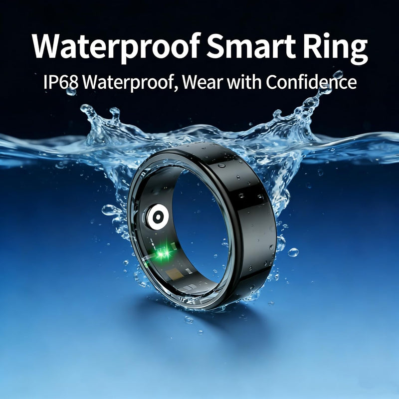 Smart Ring for Women Men,Fitness Tracker (Gold,6)