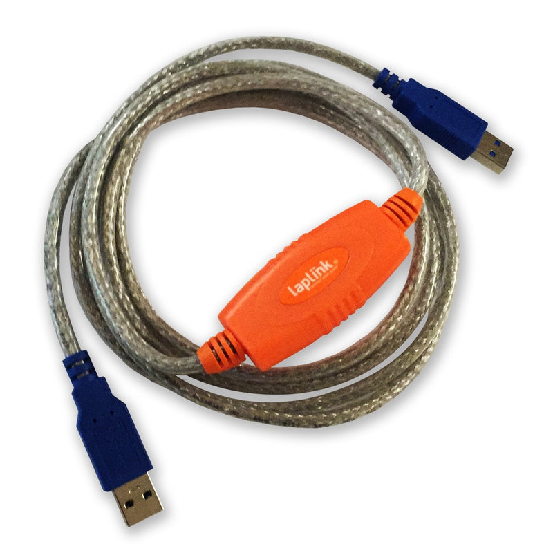 LAPLINK Easy Transfer Cable for Windows, Includes PCmover Express Software and USB 3.0 PC to PC Cable, Single Use License, Transfers Files, Settings, and User Profiles. Compatible with Windows 11 USB 3.0 Cable + Software