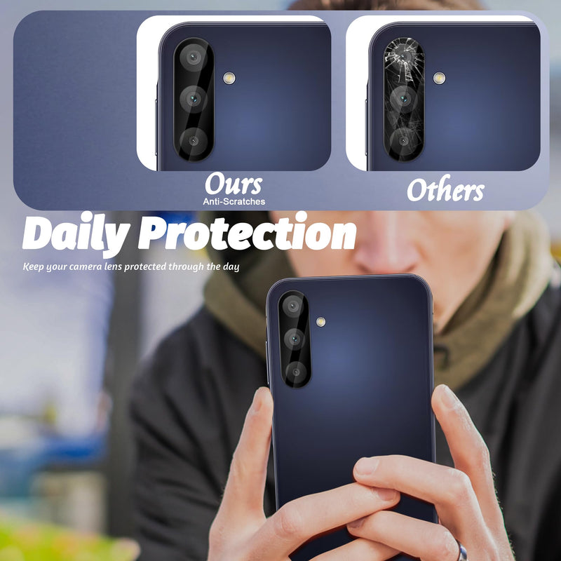 (3 Pack) Orzero Compatible for Samsung Galaxy A15 5G Camera Lens Protector, Tempered Glass 9 Hardness High Definition Anti-Scratch