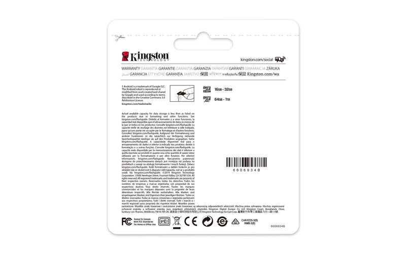 Kingston 128GB microSDXC Canvas Select Plus 100MB/s Read A1 Class 10 UHS-I Memory Card + Adapter (SDCS2/128GB) microSD Card Fast (Up to 100 MB/s) Single