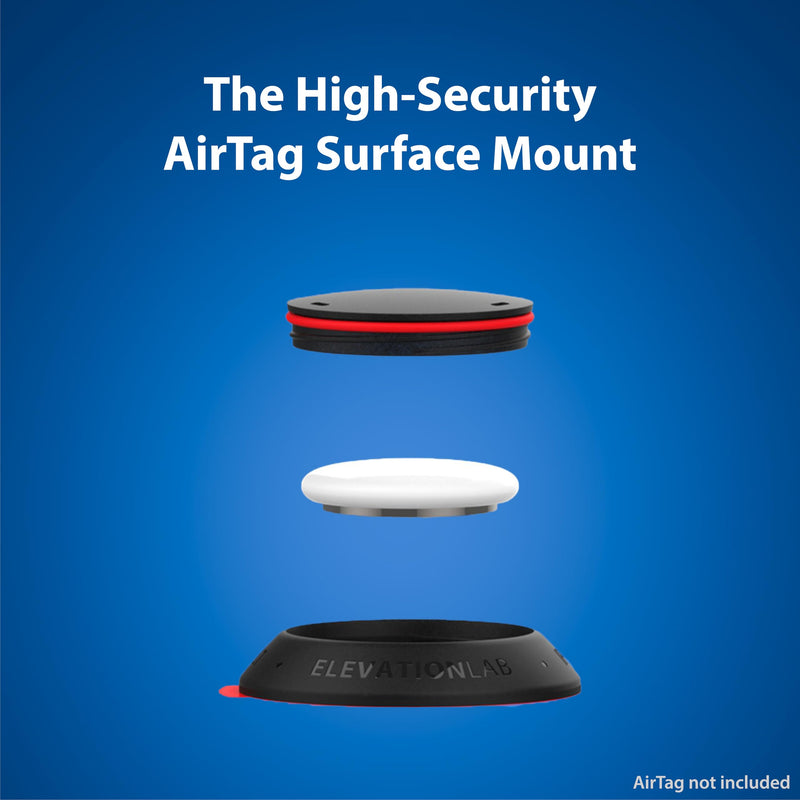 Elevation Lab TagVault™ AirTag Surface Security Mount (4 Pack) - The Secure & Low-Profile AirTag Adhesive Holder | 3M VHB, Waterproof, Security Tool, Patented, Find Your Bike, Car, Skis 4 Pack