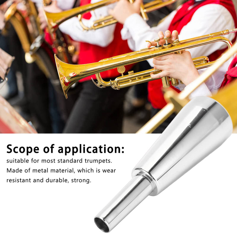 Trumpet Mouthpiece, 3C Metal Long Lasting Luster Thicker Heavier Replacement Mouthpiece Silver/Gold Optional Sportinggoods Wind Instrument Accessories(Silver?¨º?