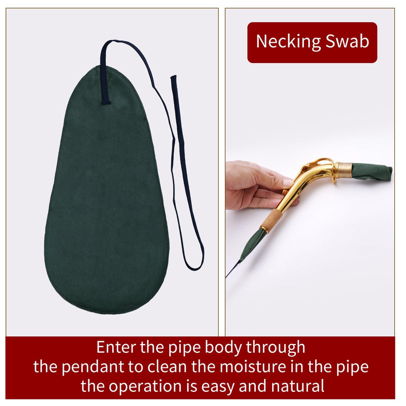[AUSTRALIA] - Saxophone Cleaning Care Kit: Mouthpiece&Dust Brush, Cleaning Cloth,Swabs,Necking Swab,Finger Rest,Cork Grease, Key Oil,Mouthpiece Pad – Sax Cleaning Kit for Professional players, Students 