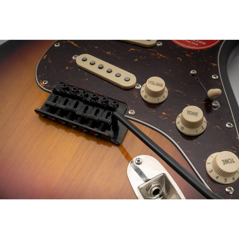 [AUSTRALIA] - Musiclily Pro 52.5mm Vintage 6-Screw Tremolo Bridge 36mm Solid Brass Block for Squier Strat Style Electric Guitar, Black 