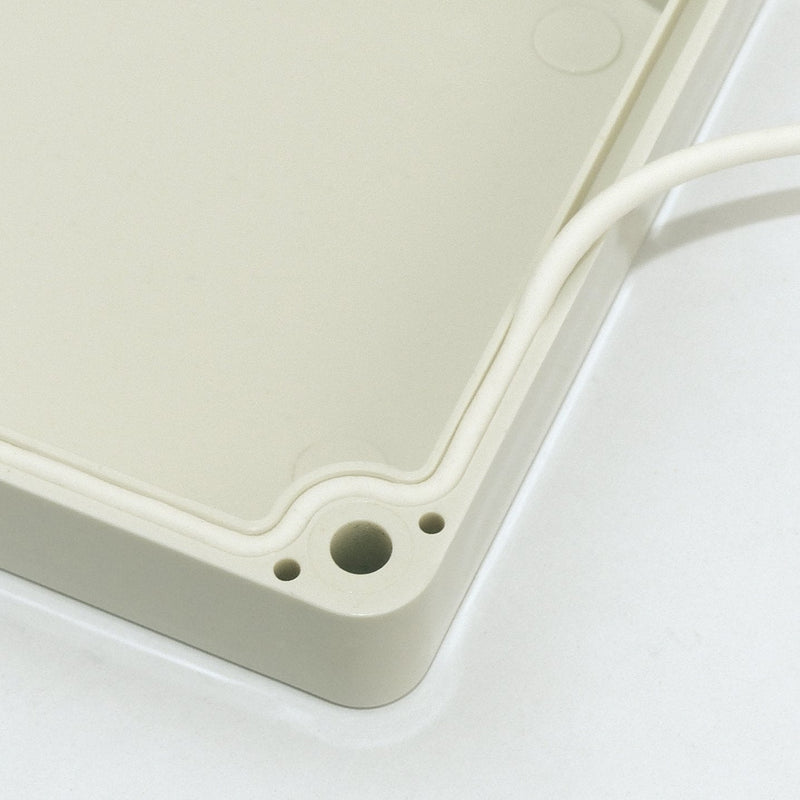 Blanko Modular Enclosure, Universal Housing Made of ABS Plastic with Lid, Multi-Purpose Housing with Mounting Points for Circuit Boards, IP 65 Protection Class, L x W x H 160 x 160 x 90 mm, Light Grey 160*160*90 mm