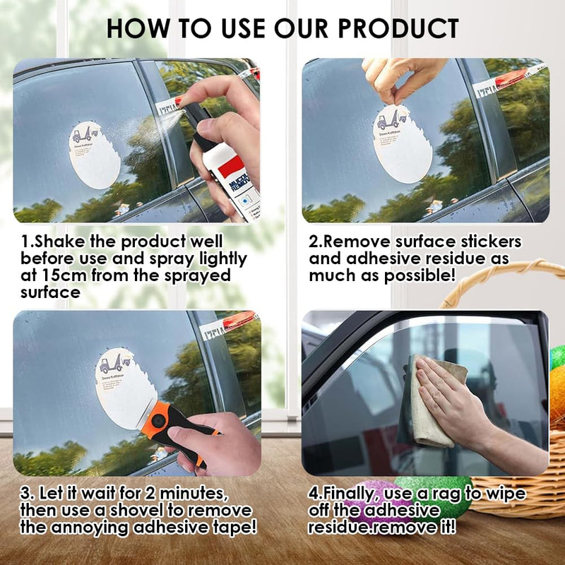 Sticker Remover, Superglue Remover, Label Remover, Label Remover, Adhesive Remover, Adhesive Residue Remover, Removes Stubborn Labels, 50 ml