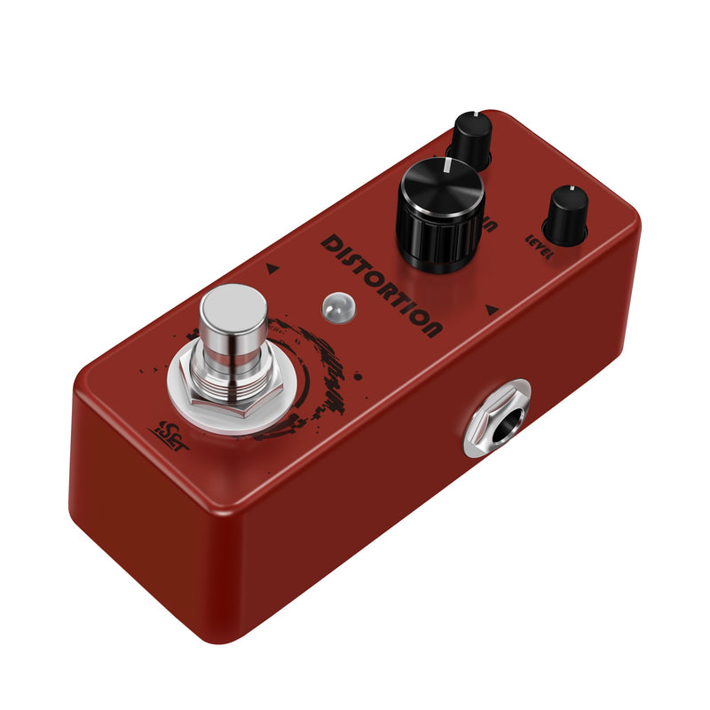 ISET Distortion Guitar Pedal Mini Single Guitar Effect Pedal for Electric Guitar Bass True Bypass (Distortion)