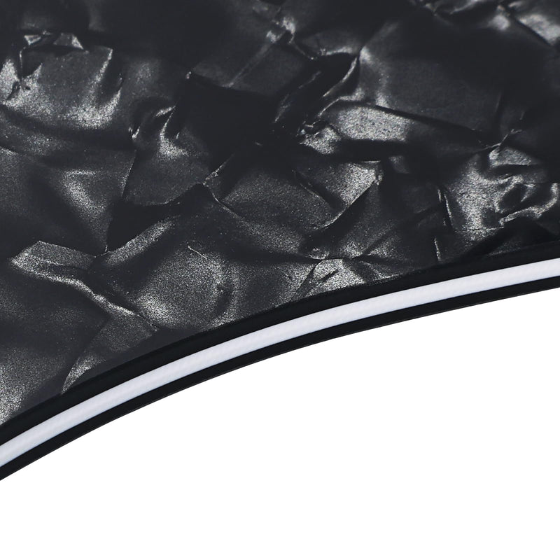 [AUSTRALIA] - Banworks 4 Ply Strat SSS Pickguard 11-Hole Electric Guitar Pickguard Scratch Plate for USA/Mexican Fender Modern Style Standard Stratocaster ST JT/HB-01 Black Pearl 