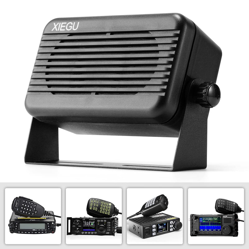 Xiegu GY03 3.5mm Plug Rectangular External Speaker with Stereo Sound for CB/Mobile/Ham Radio, HF Transceivers, Compatible with Xiegu X6100 G1M Radioddity QT40 QT60 QT80 CB-900 PRO