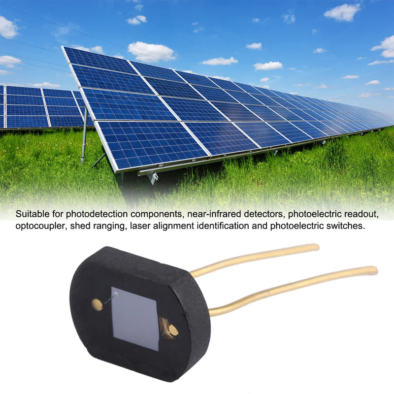 TOPINCN Silicon Photo Diode, Silicon Photocell Photoresistor Electronic Components 2DU3 Silicon Photodiode Detector for Visible Light