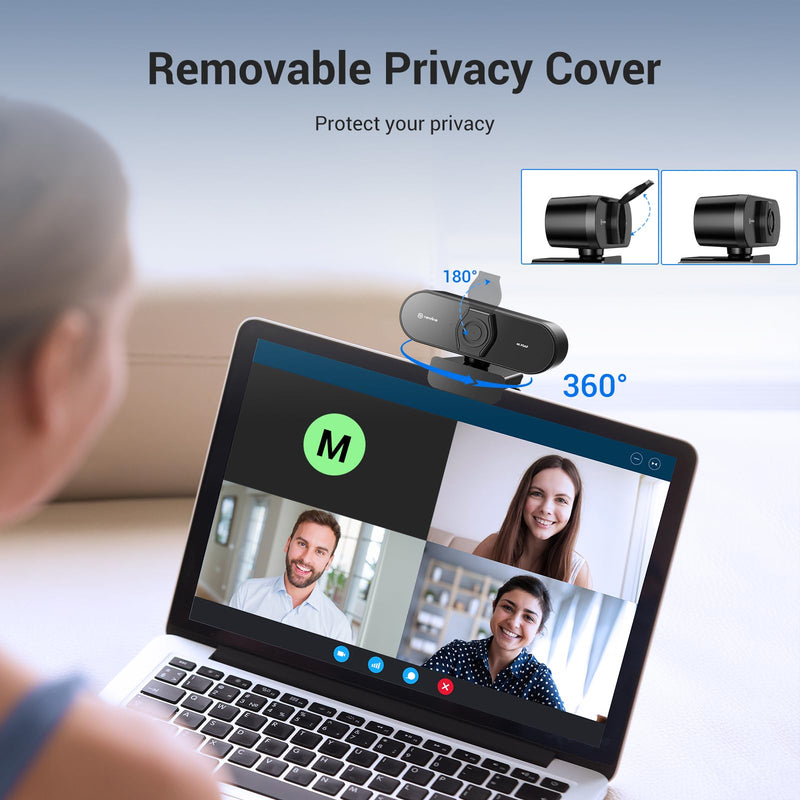 N newline 4K Webcam for PC with PDAF Autofocus, Privacy Cover, Dual Microphones, 4K@30FPS & 1080P@60FPS, Auto Light Correction, Plug & Play USB Camera for Laptop, Mac & Desktop, Streaming