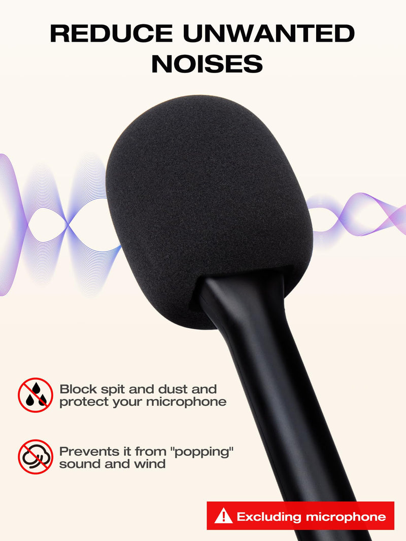 SUNMON Handheld Wireless Mic Stand for Rode Wireless Mic, Holder for Rode Wireless Go 2/ Rode Wireless Pro, Rode Interview Microphone Adapter Handheld for Rode Wireless Go II/DJI and More (2 PACKS)