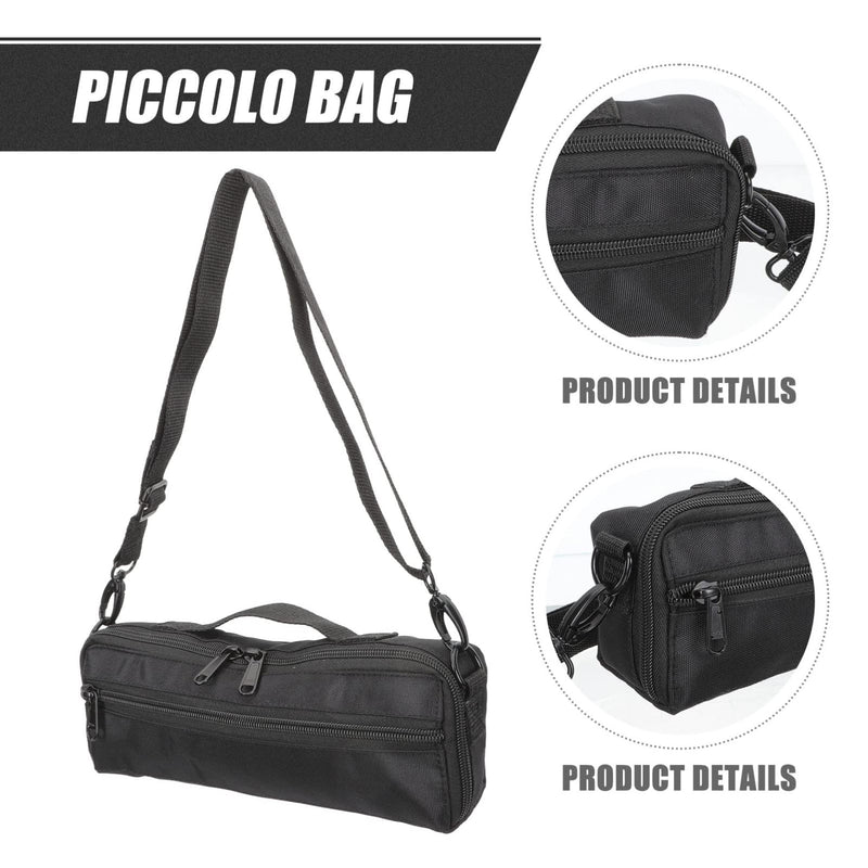 Piccolo Canvas Bag Piccolo Carrying Bag Musical Instrument Container Plush Piccolo Storage Bag Piccolo Instrument for Beginners Wind Instrument Bag Flute Case Cover Flute Case Flute Case