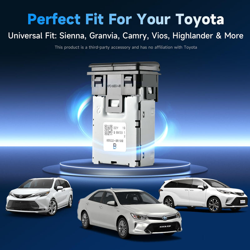 90W Car Charger USB c Dual Port Adapter Center Console Socket for Toyota Camry Fast Charging(Lid USB (45W)+USB (45W)) lid USB(45W)+USB (45W)