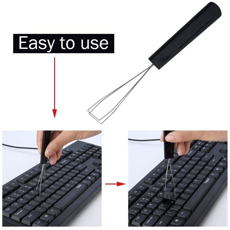 Keyboard Puller Keycap Removal Tool and 200 Pieces Rubber O-Ring Dampeners O-Ring Plumbing Rubber O-Ring Seal for Cherry MX Switch and Mechanical Keyboard