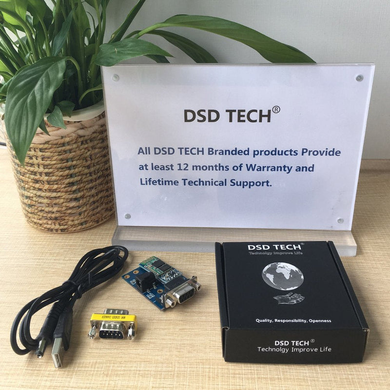 DSD TECH SH-B23A Bluetooth 2.0 to RS232 Serial Adapter with DB9 Converter