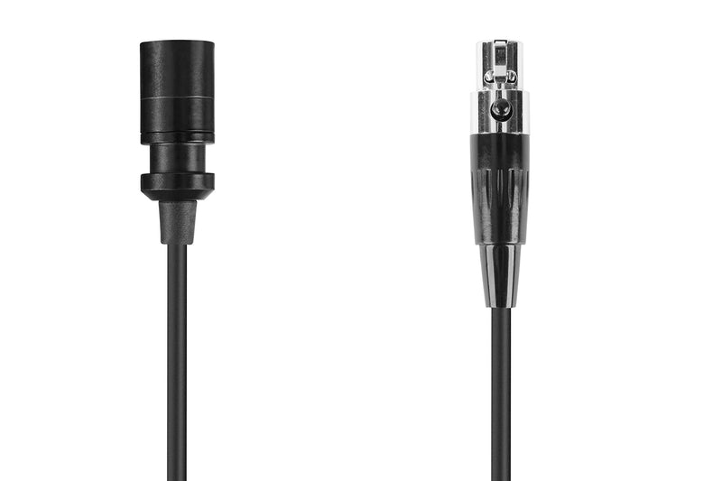 Boya BY-M11OD Professional Omnidirectional XLR Lavalier Microphone for Interviews, Dialog & Instruments AA Battery or Phantom Powered, Black