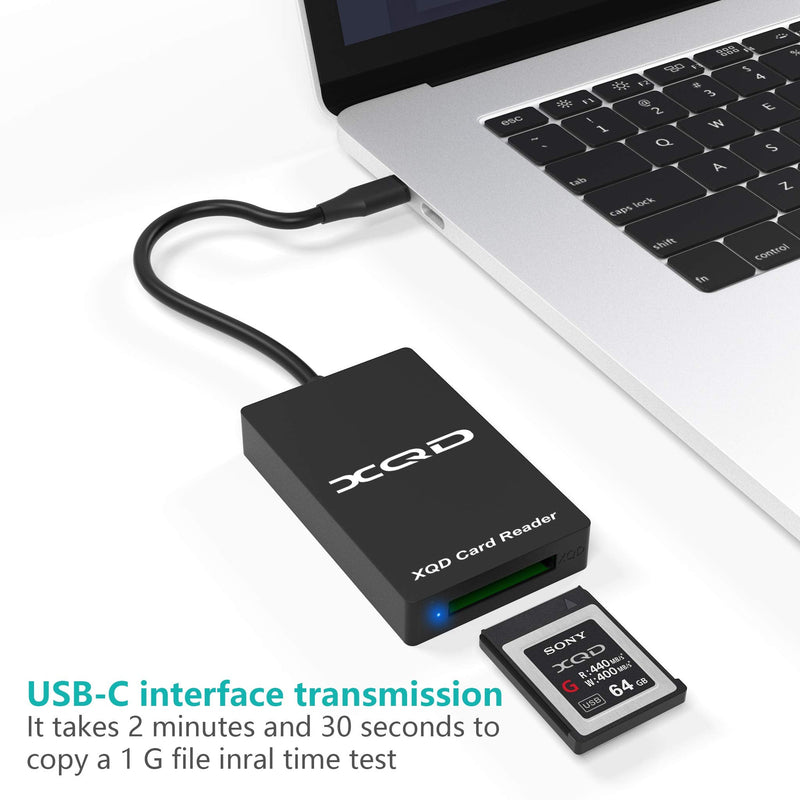 【Upgraded Version】 Type C XQD Memory Card Reader,USB C XQD Card Reader, XQD Reader Compatible with Sony G/M Series USB Mark XQD Card, Lexar 2933x/1400x USB C Mark XQD Card for Windows/Mac OS.