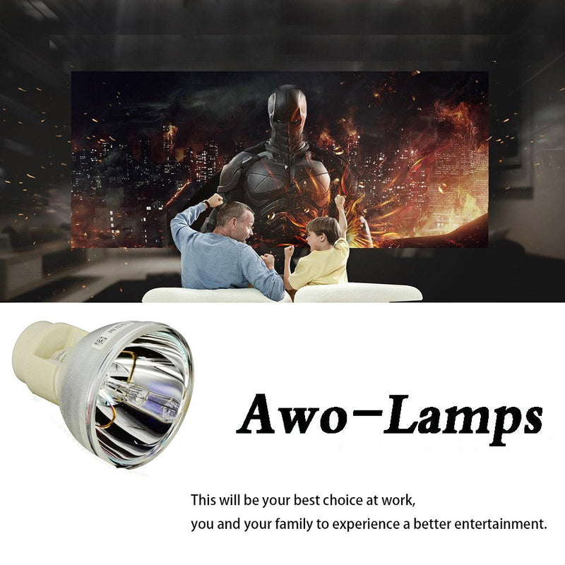 AWO Original P-VIP190W Lamp Bulb for SP.8VH01GC01/BL-FP190E/MC.JPV11.001 for OPTOMA DH1009,HD141X,GT1080,HD26,EH200ST,S316,X316,W316,DX346 for ACER X118H,X118AH,X128H,X138WH