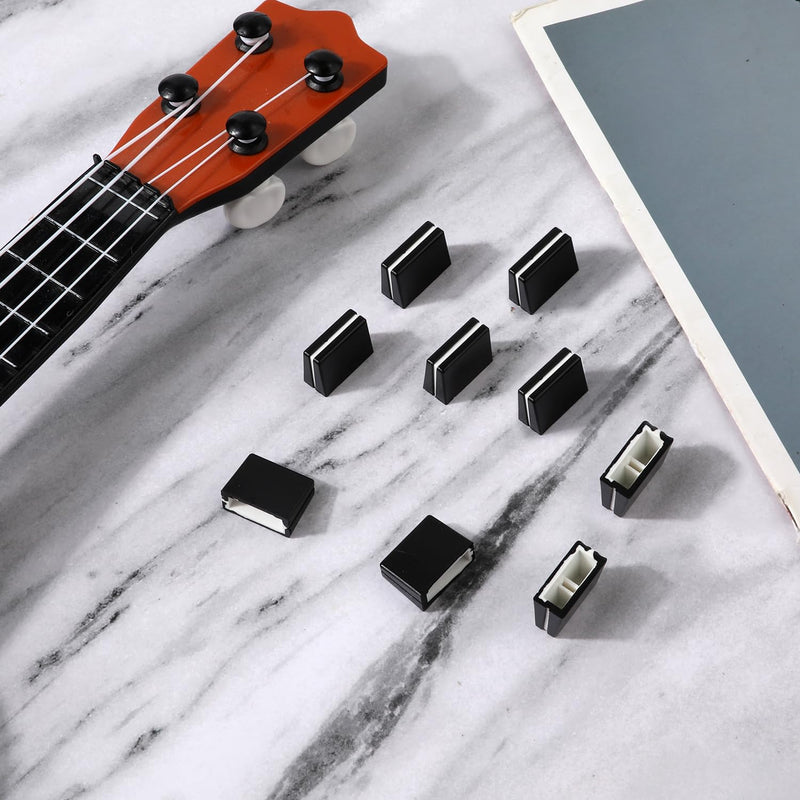 10pcs Fader Caps, Fader Caps Mixer Slider Fader Knobs for Pioneer DJM350, 400, 500, 700, 750, 800, 850, 900NEXUS, 900SRT, 900NXS2, 2000, 2000nexus Easy to Install (Black)