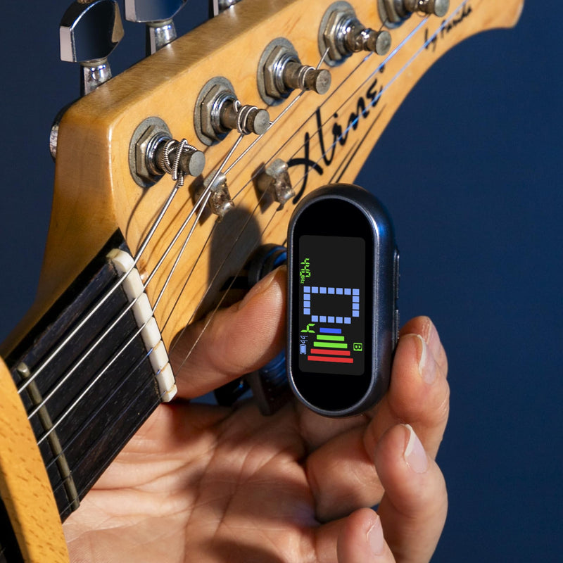 ENO MUSIC Rechargeable Clip-on Tuner for Guitar Bass Ukulele with Chromatic Mode
