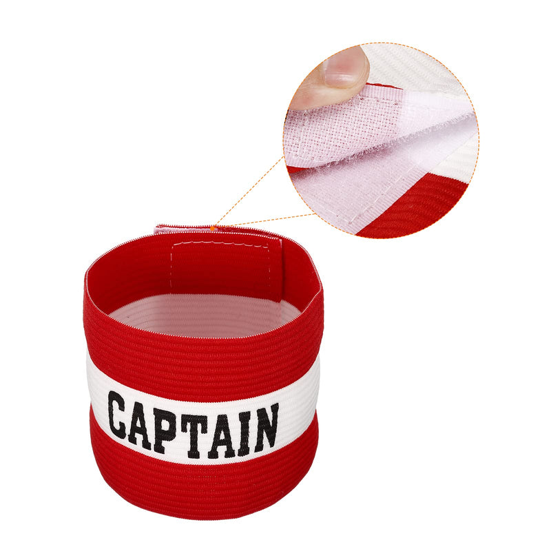 [AUSTRALIA] - PATIKIL Captain's Armband, Elastic Arm Band for Soccer Training Red 