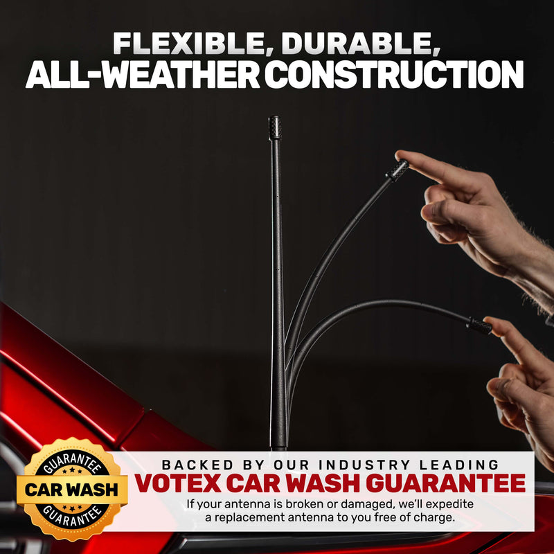 [AUSTRALIA] - Antenna fits Ford F-350 | F-450 Super Duty (2017-2026) 13 3/4 Inch Short Rubber Antenna - USA Threading - Carwash Proof - Internal Copper Coil 