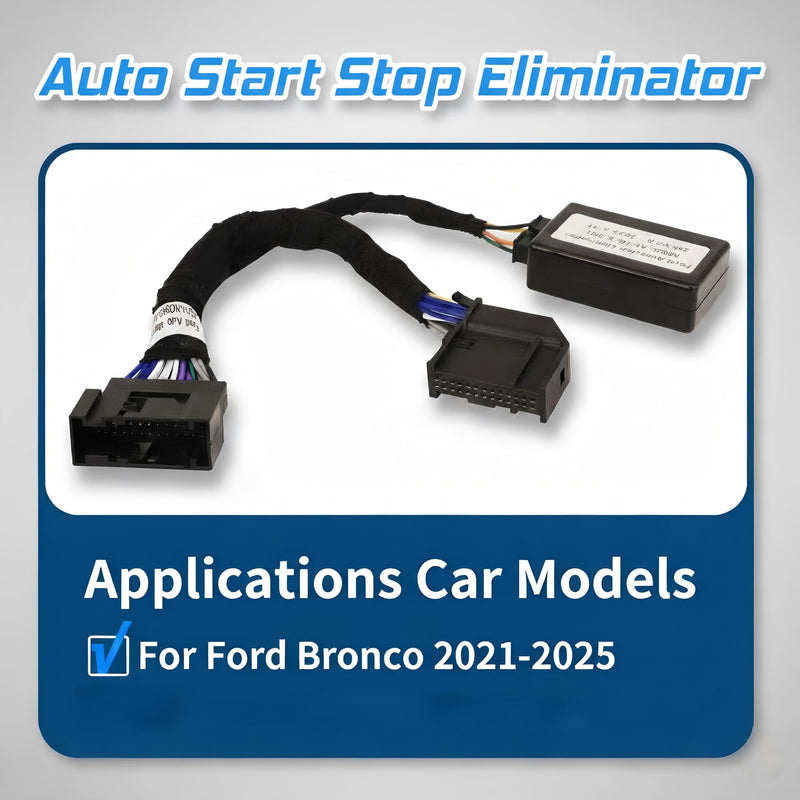 Auto Start Stop Eliminator Fit for Ford Bronco 2021 2022 2023 2024 2025 Plug & Play, Easy Install Autostop Eliminator Engine Upgrade Bronco Accessories