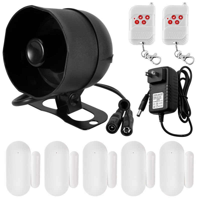 [AUSTRALIA] - KERUI WiFi Home Security Alarm System 8-Piece kit Door Alarm System DIY Siren Door/Window Sensors Remotes Burglar Alarm for House Apartment Office,Compatible with Alexa Google Home Wifi Alarm Kit 