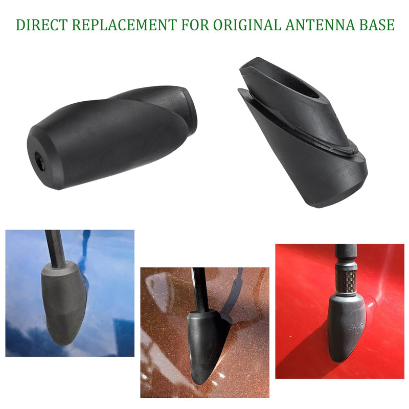 JDMCAR Antenna Ornament Replacement for Toyota Tundra Accessories 2014-2021, 86392-0C030 Tundra Manual Radio Antenna Mounted Base Bezel Black-fits 2014-2021 tundra