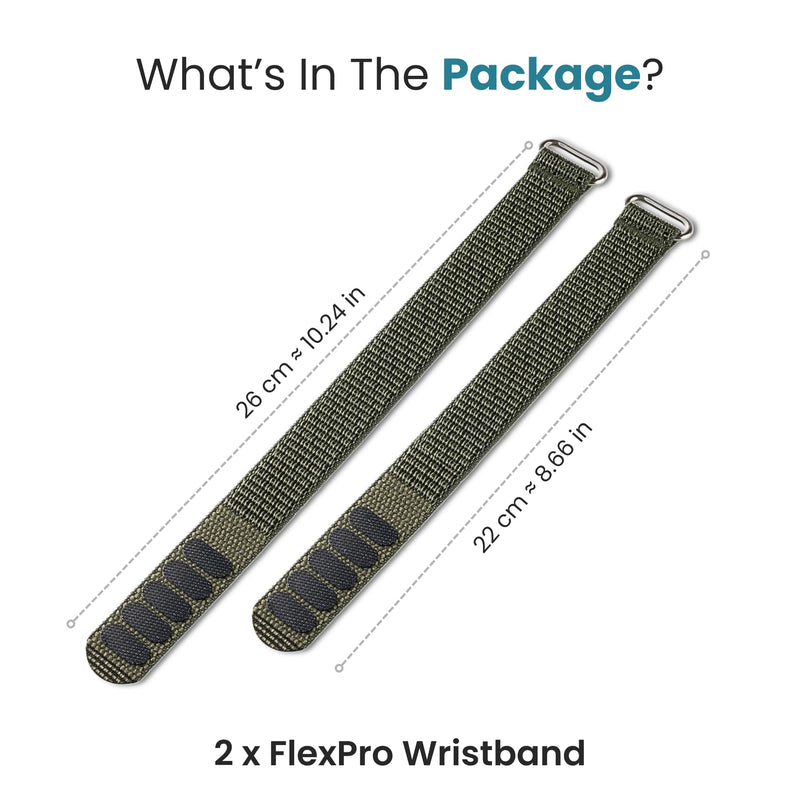 Herz P1 Smart Band + Green Strap – Fitness & Sleep Tracking Wristband with Extra Adjustable Nylon Bands in Green Power, Long Battery Life, Activity & Rest Monitoring, Splash Resistant, App Connected