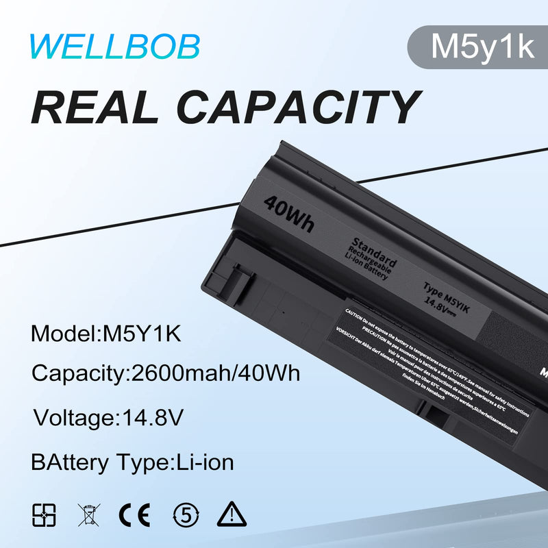 M5Y1K Battery for Dell Inspiron 5559 5558 Battery, for Dell Inspiron 15 3000 5000 Battery 3558 3567 5555 5566 5759, Compatible with Dell Laptop Battery Replacement K185W GXVJ3 M5y1k 14.8V 40Wh Battery 40Wh M5Y1K