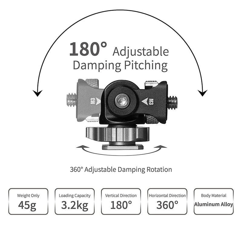 [AUSTRALIA] - FEELWORLD Mini Hot Shoe Stand Camera Monitor Mount for DSLR, Microphone, DSLR Field Monitor 