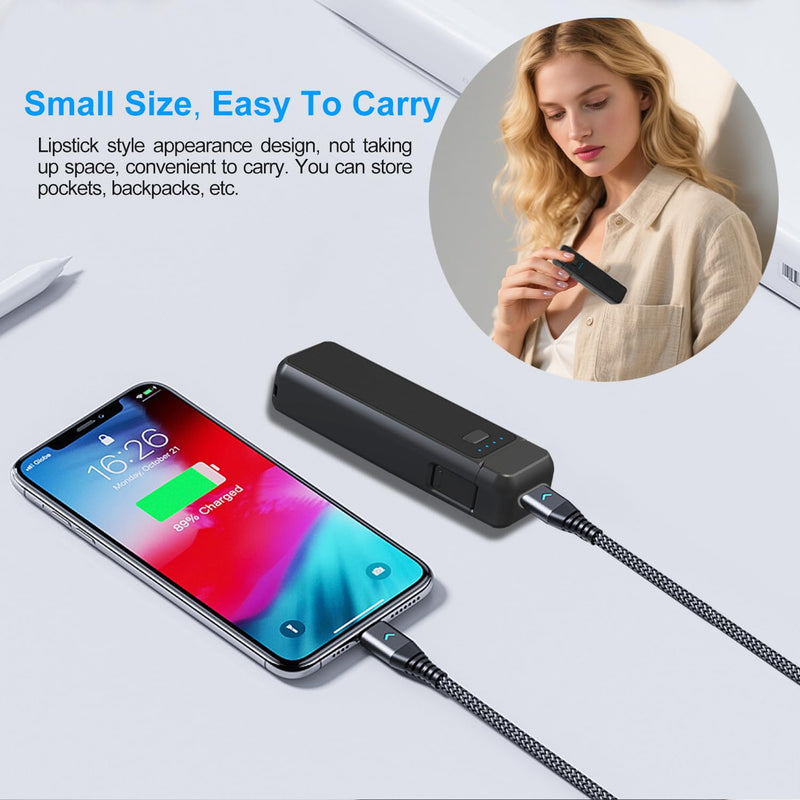 [AUSTRALIA] - Suptig Handle Grip Battery Charger Battery Handle Built-in 5000mAh Battery Compatible for DJI Pocket 3, Xtra Muse Gopro, Insta 360, Akaso, Phone, Digital Camera 