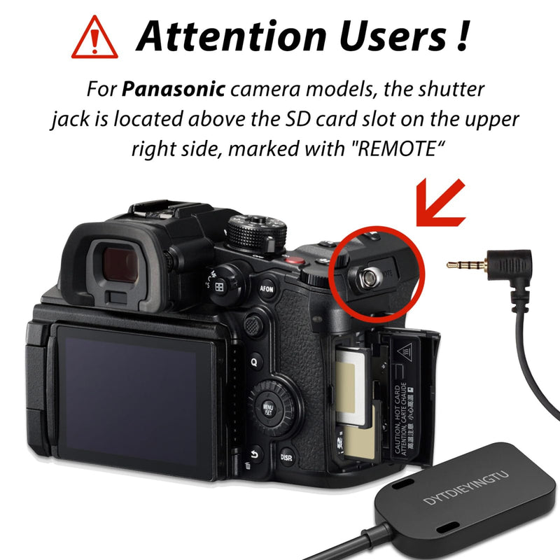 [AUSTRALIA] - for Panaso Cable RC301-L1 Remote Camera Small Shutter Release Remote Control 59 "Extended Cable Remote Wired Button GH3 GH4 GH5 GH6 S5 S5II G85 G9 GXL S1R -114(RC301-L1 GH 59in/1.5m) 