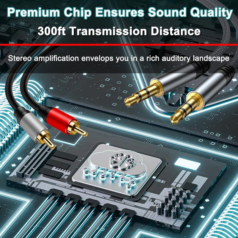3.5mm Aux + RCA L/R Bi-Directional Stereo Audio Switch 4 in 1 out A/B Analog Audio Switcher Selector