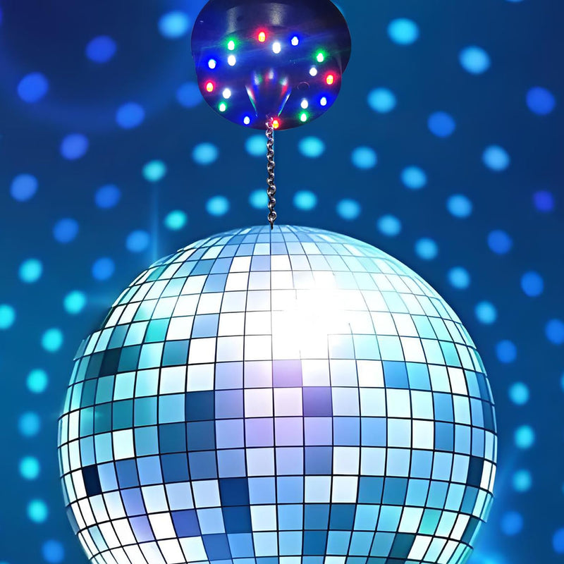 3-15RPM Disco Ball Motor Light,Adjustable Speed Disco Ball Spinner can Hang 4 6 8 12 16in Mirror Balls,Perfect for Christmas,DJ,Birthday Party Decor Disco Motor Light