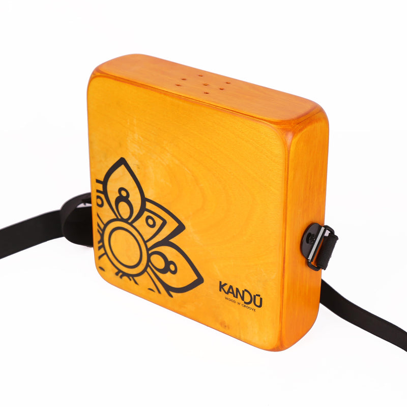 The Kandu Mashbox - is the first-ever wearable drum shaker,small Cajon designed to meet the needs of every percussionist-natural (Yellow) Yellow
