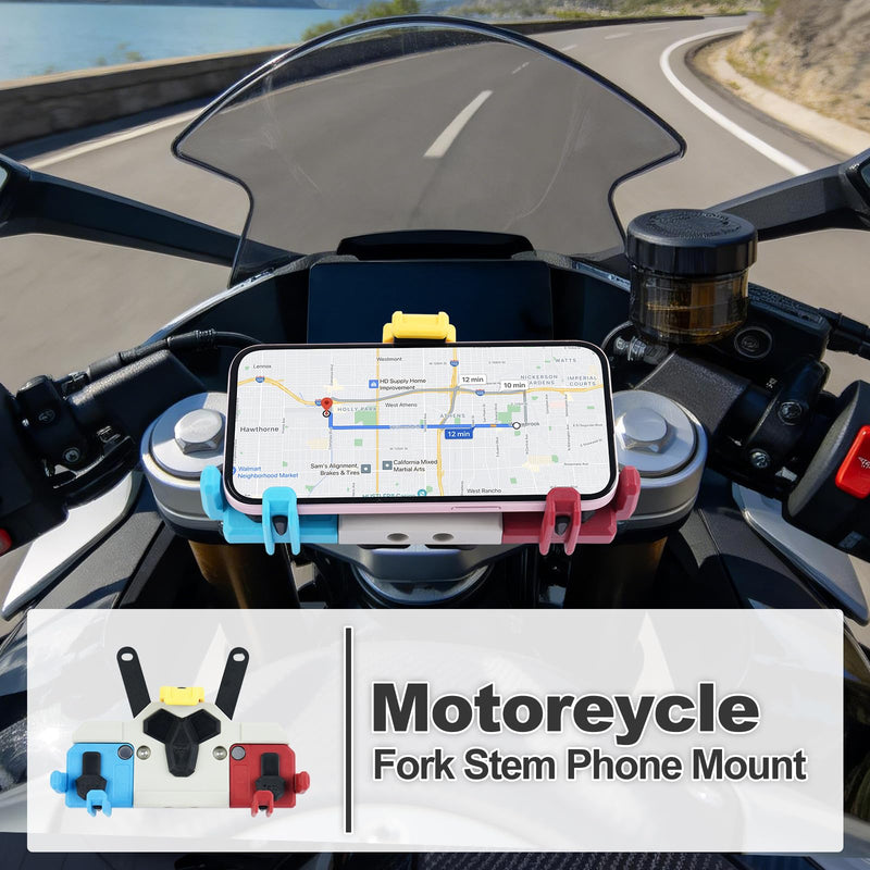 CFMOTO 450SS 400 Special Motorcycle Phone Mount with Vibration Dampener,Heavy Duty Phone Holder for Motorcycle,Anti Slip, Anti Shake, Anti-Theft,Adjustable for 5.4-8.3'' Smartphone