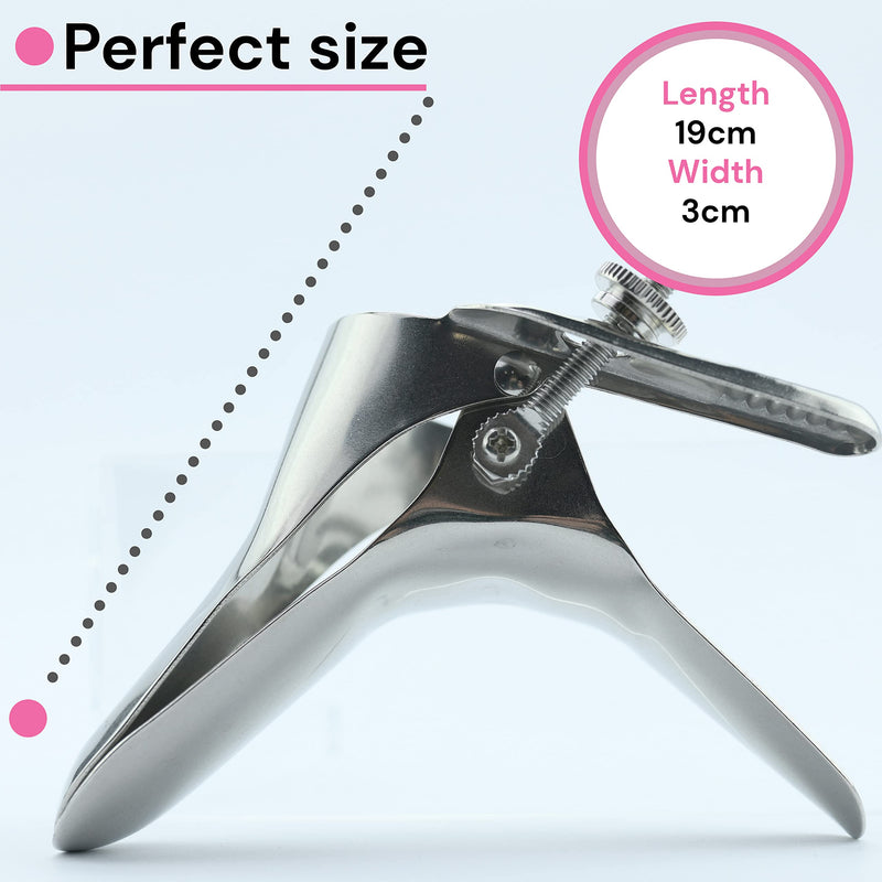 FOPS I09-1 Metal Vaginal Dilator Speculum for Women Vaginal Spreader Diameter 11 cm Vaginal Speculum Spreader Gynecologist Tunnel Labia Spreader Women Large Spreader Vaginal Dilator