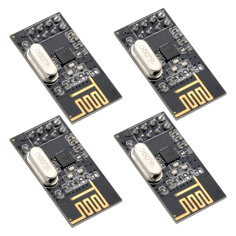 HENGBIRD 4 Pcs nRF24L01 + Wireless Transceiver Module NRF24L01 + 2.4G Wireless Transceiver Radio Transceiver Module RF PI ARM Model Wireless 200M Communication Module Upgrade