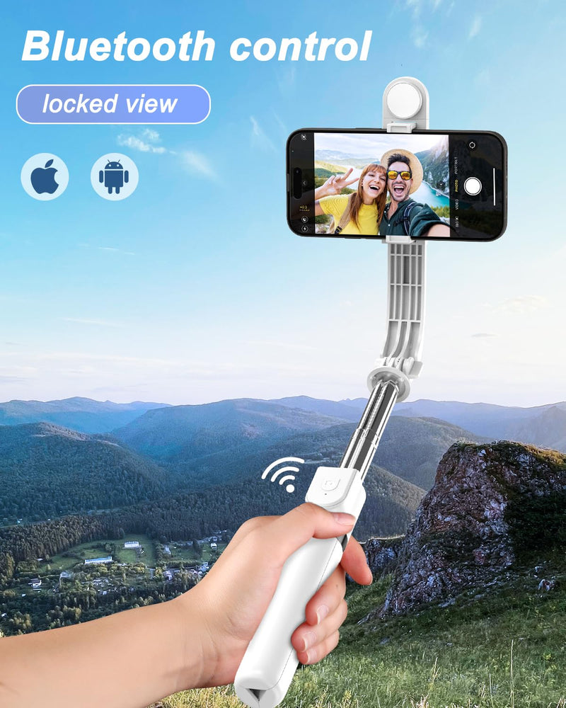 55" Phone Tripod & Selfie Stick,Cell Phone Tripods Stand with Wireless Remote,Phone Holder with Detachable Light, for iPhone 14 13 12 pro Xr X 8Plus 7, Android, Samsung Galaxy S22 S21 and More White