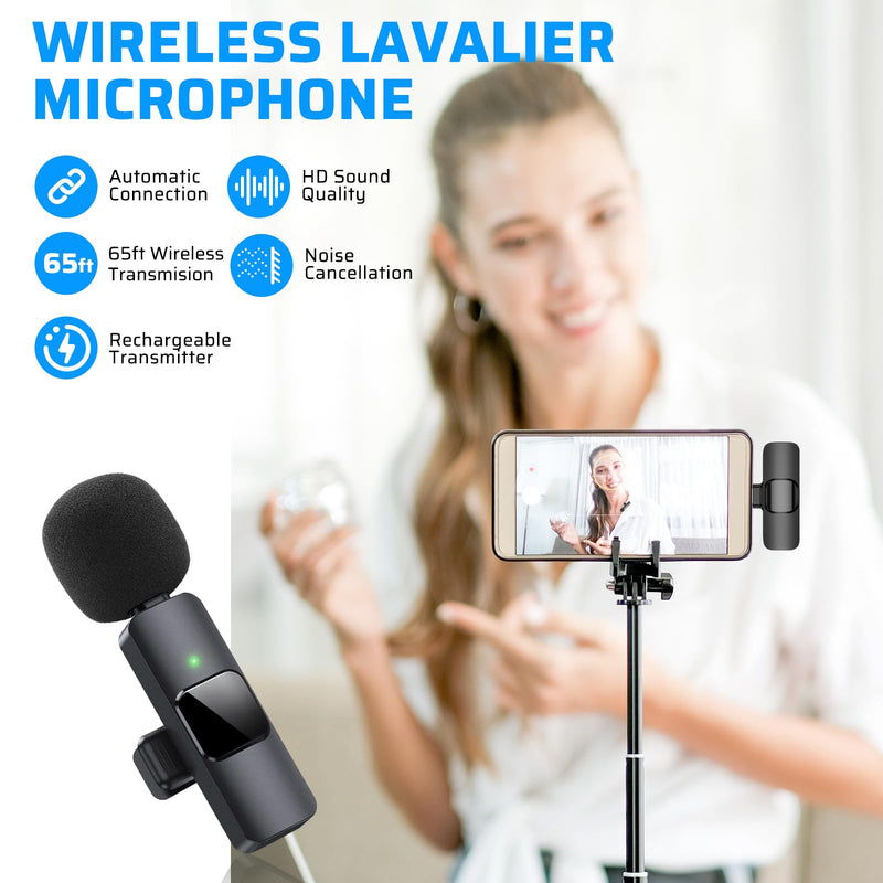 [AUSTRALIA] - Dual Wireless Lavalier Microphone for iPhone, iPad - Perfect for Video Conferencing, Recording, and Live Streaming 