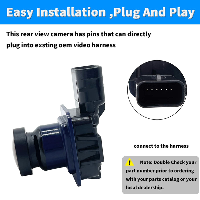 Rear View Back Up Reverse Park Assist Camera Compatible with Ford Expedition 2015-2017 Park Assist Backup Camera Replaces FL1Z-19G490-A