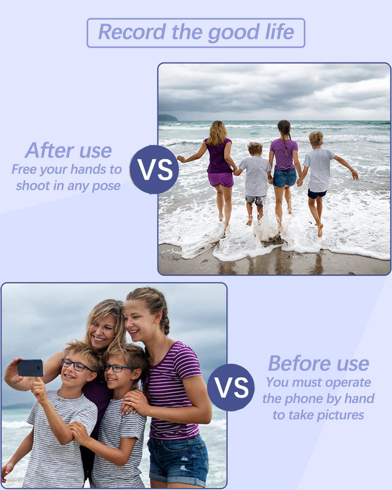 Remote Shutter for iPhone Camera, Bluetooth Remote for Android, Hands Free Works with Take a Christmas Family Portrait, Create Amazing Photos and Selfies, Wrist Strap Included（3 Pack） (Round)
