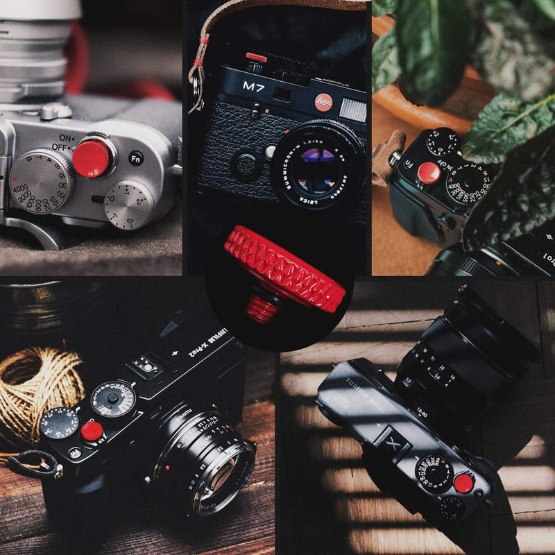 [AUSTRALIA] - Fuji Shutter Release Button Accessories: Camera Soft Shutter Button - 4 Color Shutter Button for Canon Nikon Film X100V X100F Xt5 Xt4 Xt3 Xt2 Xt30 Xt20 Xt10 Xpro3 Xpro2 Xpro1 