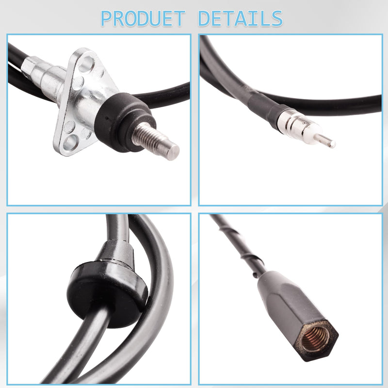 [AUSTRALIA] - Radio Antenna Base Assembly Compatible with 2002-2006 Cadillac Escalade, 1999-2007 Chevy Avalanche Silverado Suburban Tahoe, 1999-2007 GMC Sierra Yukon, Replace# 15829166 