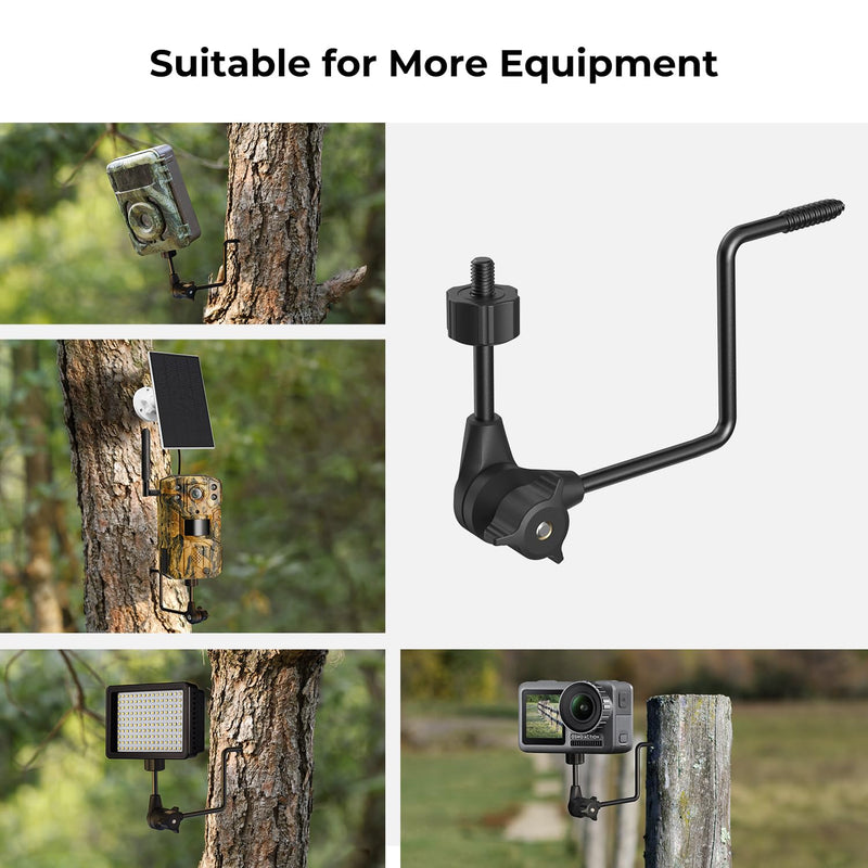 K&F Concept 2 Pack Trail Camera Holders, 360° Adjustable Game Camera Tree Mount